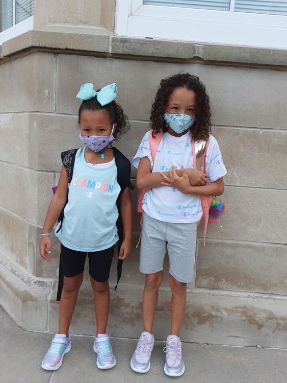 Kaleecia 1st grade at Hartley and Malaunie 4th grade at Hartley